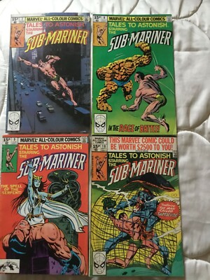Tales to Astonish Sub-Mariner 2nd series x 4 #7-10 FN Bronze Age Buscema Colan