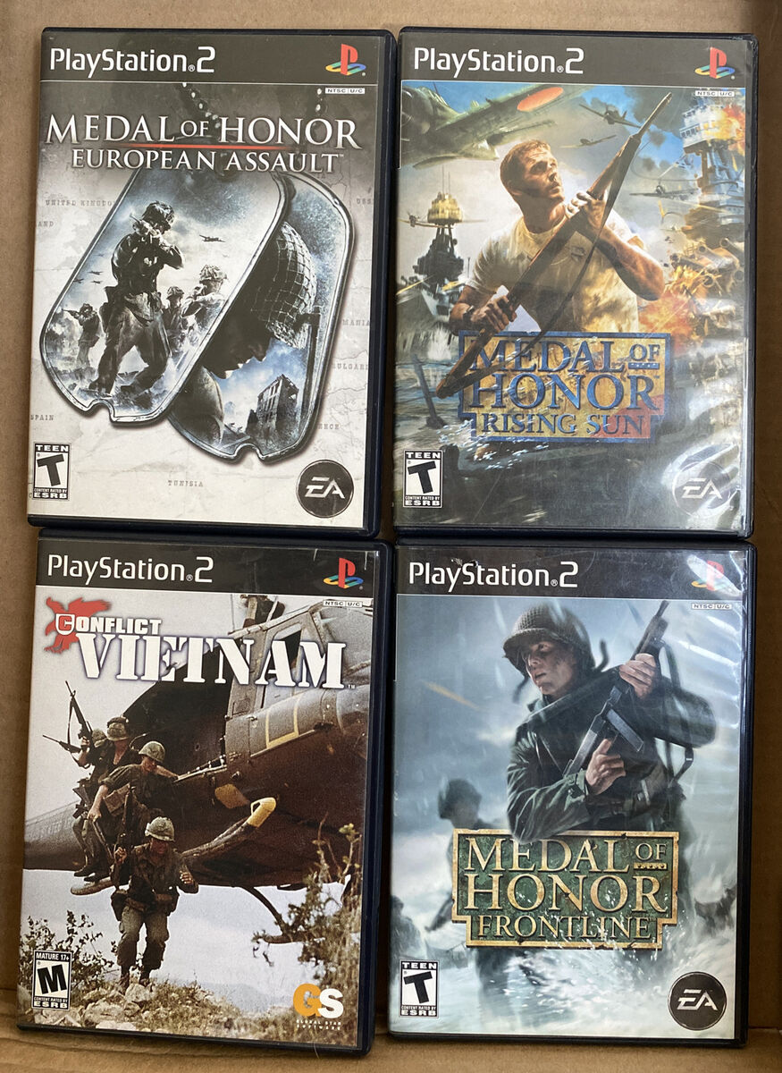 A Lot Of 4 Playstation 2 Games: Conflct Vietnam, Medal Of