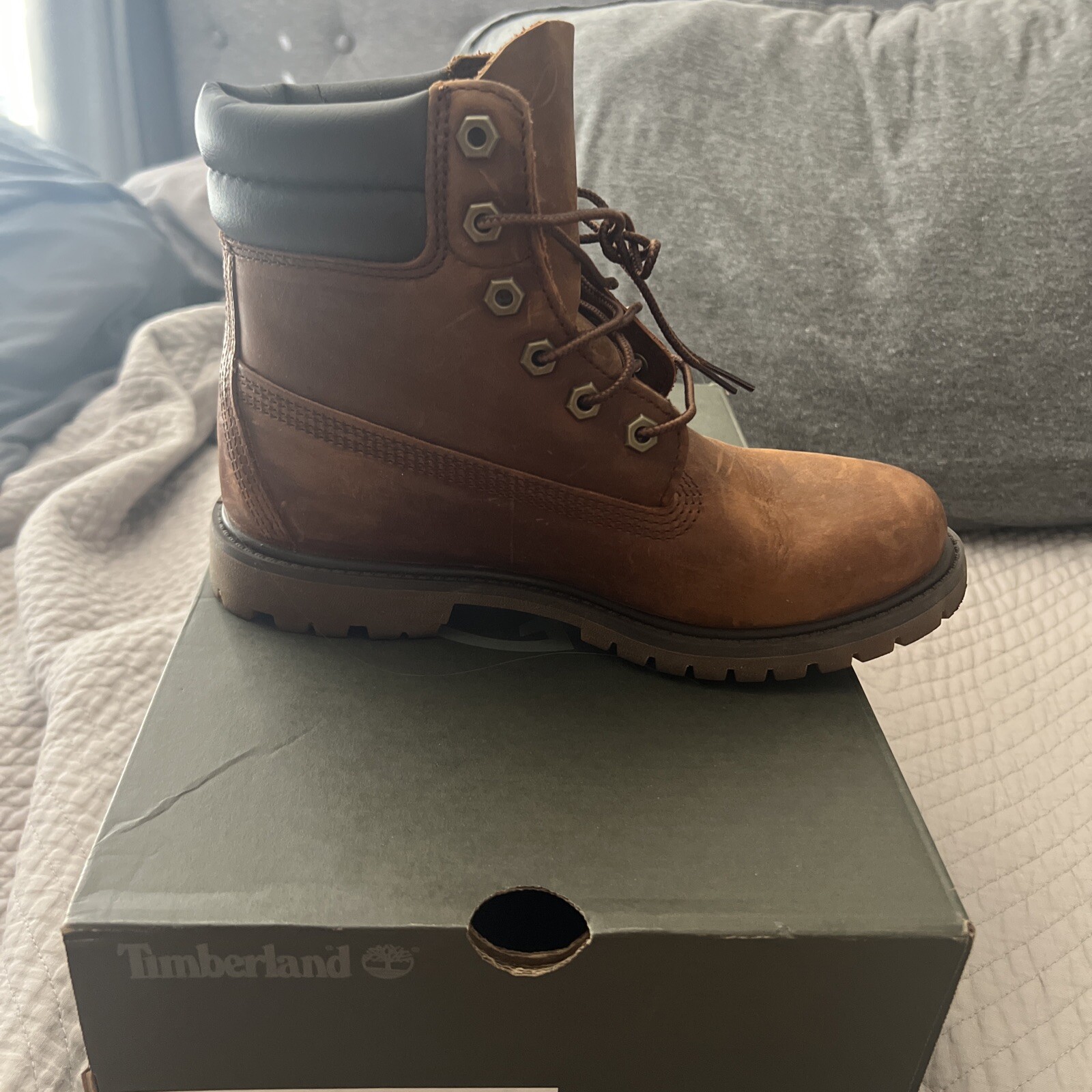 timberland waterville 6 in waterproof boot brown full grain Womens image 3