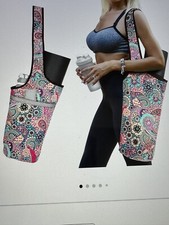 Bolso Estera de Yoga con Bolsillos Abiertos y Cremallera Bolso Ligero para Damas Fácil Acceso