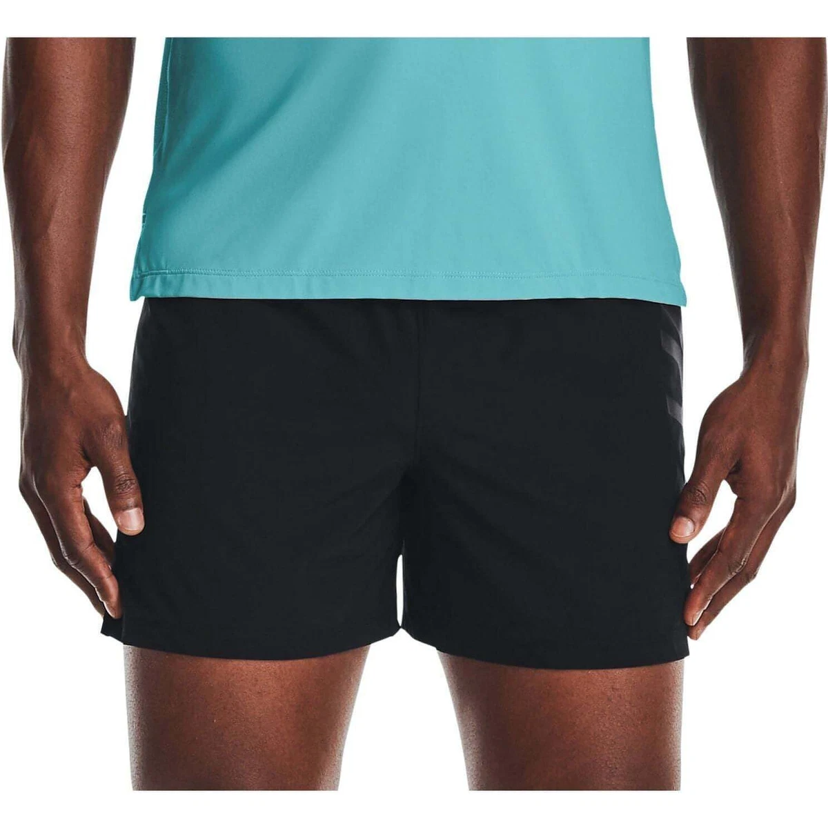 Under Armour Mens Speedpocket 5 Inch Running Shorts - Black