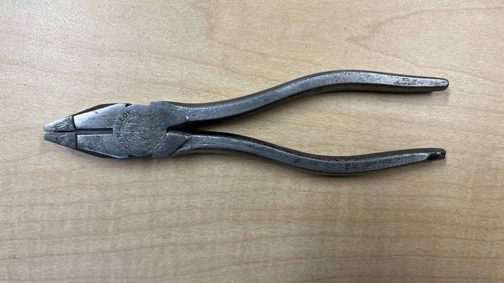 vintage Diamalloy SL-56 Diamond Duluth USA linemans pliers 6-1/2” Long