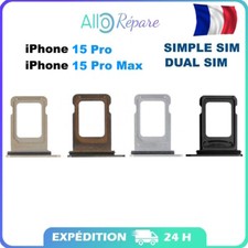 TIROIR CARTE Sim Double SIM iPhone 15 Pro / iPhone 15 Pro Max SIM TRAY Dual SIM