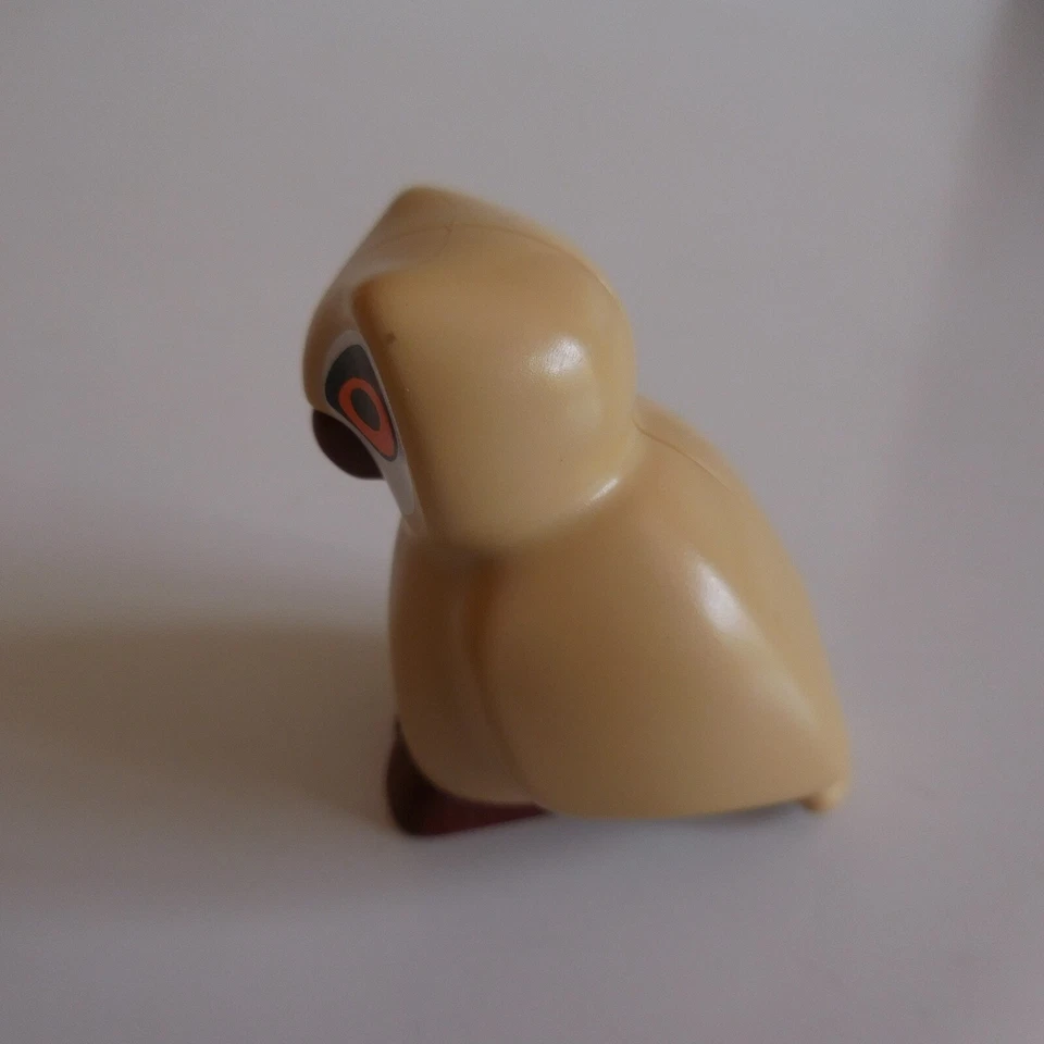 2 figurines colombe PLAYMOBIL chouette GEOBRA vintage animal oiseau jouet N5140 - Photo 3/4