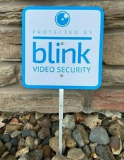 Blink Video Security Camera Yard Sign 9"x9" 2 Window Stickers