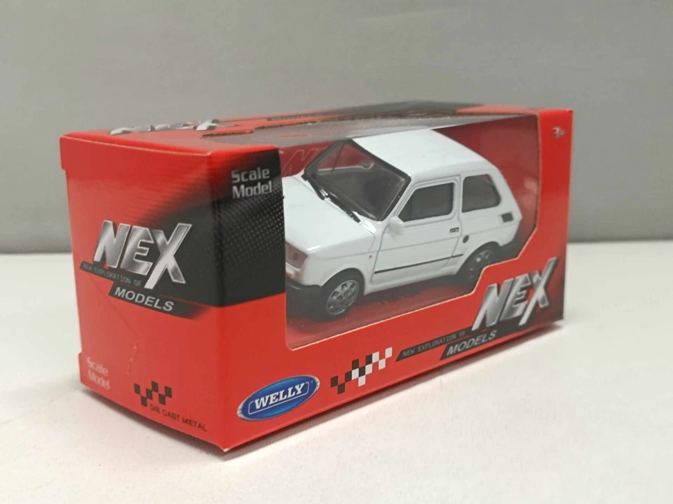 Fiat 126 - 1980 Bianco White Welly Nex 1:43 Modellino Auto Nuovo - Immagine 4 di 4