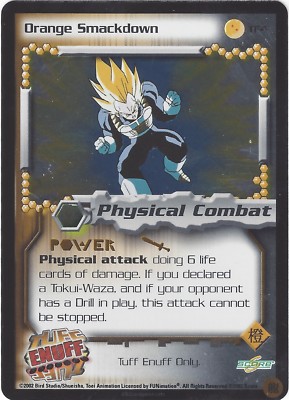 TCG 4 Dragon Ball Z: Orange Smackdown #TF4 TUFF ENUFF Promo Foil