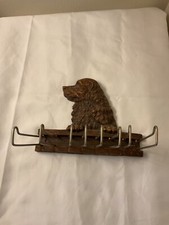 Vintage Syroco OrnaWood Spaniel Dog Tie Belt ...