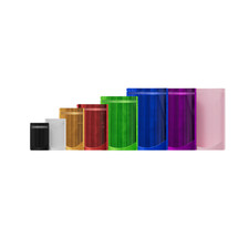 100PCS Color with Clear Window Zipper Stand Up Pouch for Food, Beauty, Pet Treat