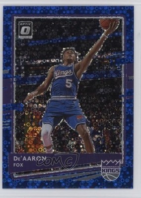 2020-21 Panini Donruss Optic Fast Break Blue Prizm 23/50 De'Aaron Fox #23 1pf0