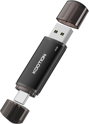 64 GB Dual USB A & C Flash Drive - leichte & schnelle Datenübertragung
