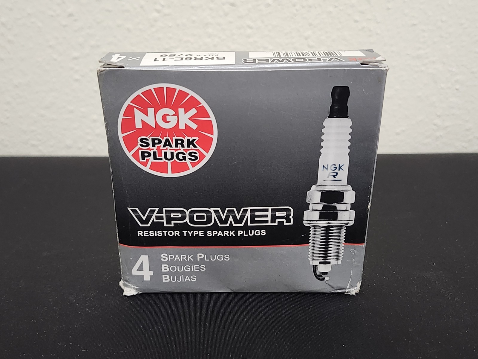 NGK V-Power BKR6E-11 Spark Plugs 4-Pack New