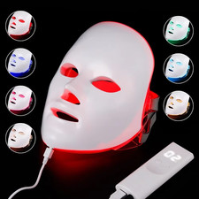 7 Color LED Face Mask Light Therapy Anti Acne...