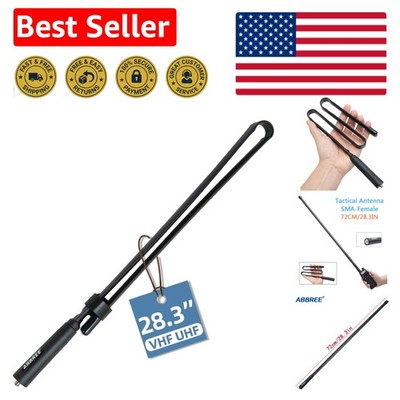 Dual Band 144/430MHz Tactical Antenna - 72CM Portable Antenna for Two-Way Radios