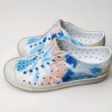 Native Jefferson Slip On Shoes C12 Tie Dye Unisex Kids Water