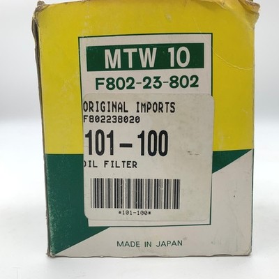 Nippon Micro Filter Oil Filter MTW-10 F802-23-802 Made in Japan Vintage NOS