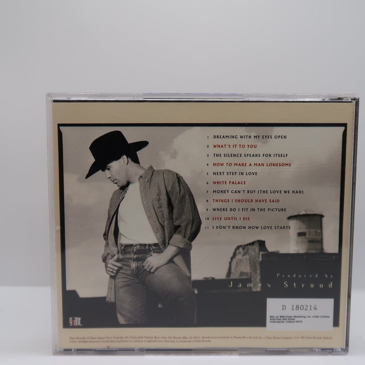 Clay Walker – Clay Walker CD 1993 Country BMG Direct Giant Records