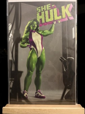 SHE-HULK #1 RAHZZAH 616 Exclusive Virgin Color Splash Variant LTD 1000