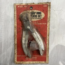 New Old Stock Vintage 80s K-D Tools USA 444 Snap Ring Pliers Tool Set