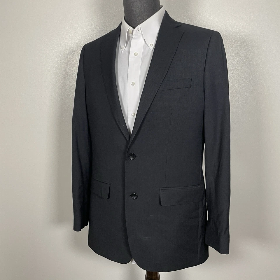 Abrigo Deportivo Marc Anthony Para Hombre 40L Delgado Negro Lana Sólida Doble Ventilación Cirujanos Foto 2 de 4