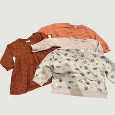 Zara Baby Girl Bundle 4pc Sweatshirts and Cherry Dress Size 2-3 Years 98cm