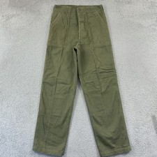 Vintage OG 107 Type 1 Pants Men  s 30x33 Vietnam War Button Fly Sateen Trousers