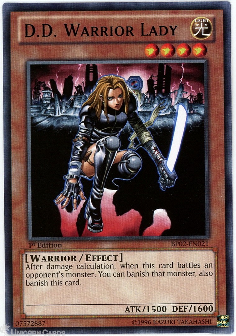 BP02-EN021 D.D. Warrior Lady : Mosaic Rare 1st Edition Mint YuGiOh Card