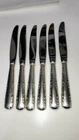 6 Gorham Camellia Sterling Silver 8-3/4" Dinner Knives Very Good Condition