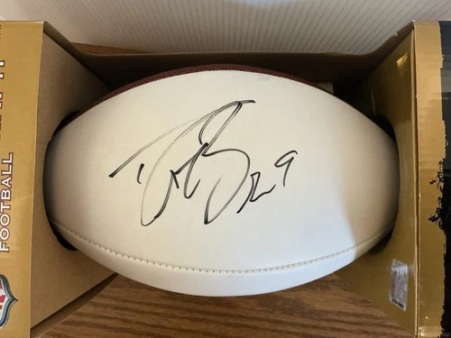 Drew Brees Autographed Wilson Football With COA Signed New Orleans Saints