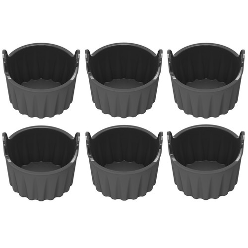 Set of 6 Silicone Muffin Cups for Air Fryer Perfect for Baking Eggs and Muffins - Foto 25 di 39