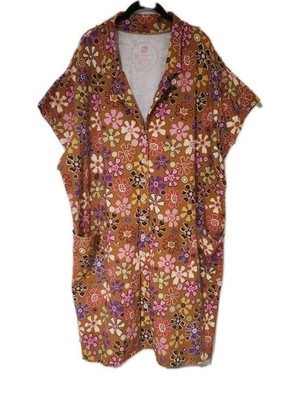 Tamara Malas x Berriez Cotton Yasmine Retro Button Shirt Dress Size 18 20