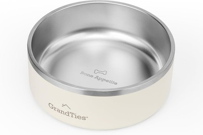 GrandTies Futternapf aus Edelstahl mit Gravur, wiederverwendbar, BPA-frei,