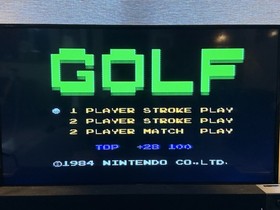 Vintage 1985 Golf NES Cartridge & Sleeve TESTED Nintendo