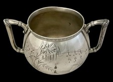 Pichet Ancien EPNS Argenté – Fleurs, Sucrier, Vintage, Royaume-Uni
