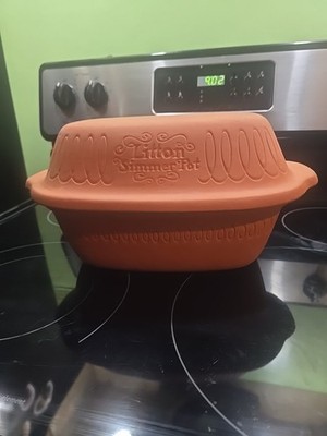 Litton Simmer Pot 5 Qt Clay Terra Cotta Dutch Oven 849 W-Germany new