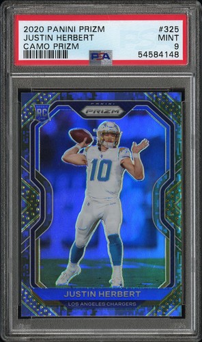 Justin Herbert [Camo] #325 2020 Panini Prizm card