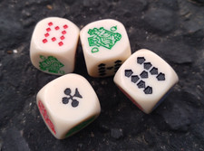 Vintage Poker Dice Set 4