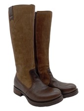 BRAKO Bottes à tige large Dames Botte haute T EU 37 brun style décontracté