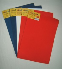 Craft Foam Sheets--12" x 18" - Red, White, Blue - 5 Sheets - 2-3 MM Thick
