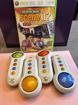 Scene It - Spiel + Controller X4 (Microsoft Xbox 360) OHNE SENSOR