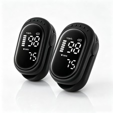 2x Rechargeable Fingertip Pulse Oximeter SpO2 Pulse Rate Monitor Fast Reading