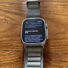 Apple Watch Ultra 49mm Titanium Cellular + GPS unlocked 90% battery health