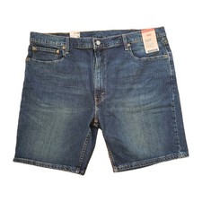 NWT Levi's 412 Slim Size 42x9 Mens Medium Wash Stretch Denim Jean Shorts 2022