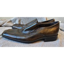 Steve Madden Men's Leather Loafers Cognac Brown Size 10 P-Klak Dress Shoes