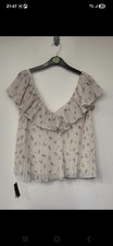Ganni Women's Floral Top New with tags. Medium.