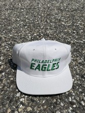 Vintage 90s Philadelphia Eagles New Era Pro Model Snapback Hat NFL Kelly Green