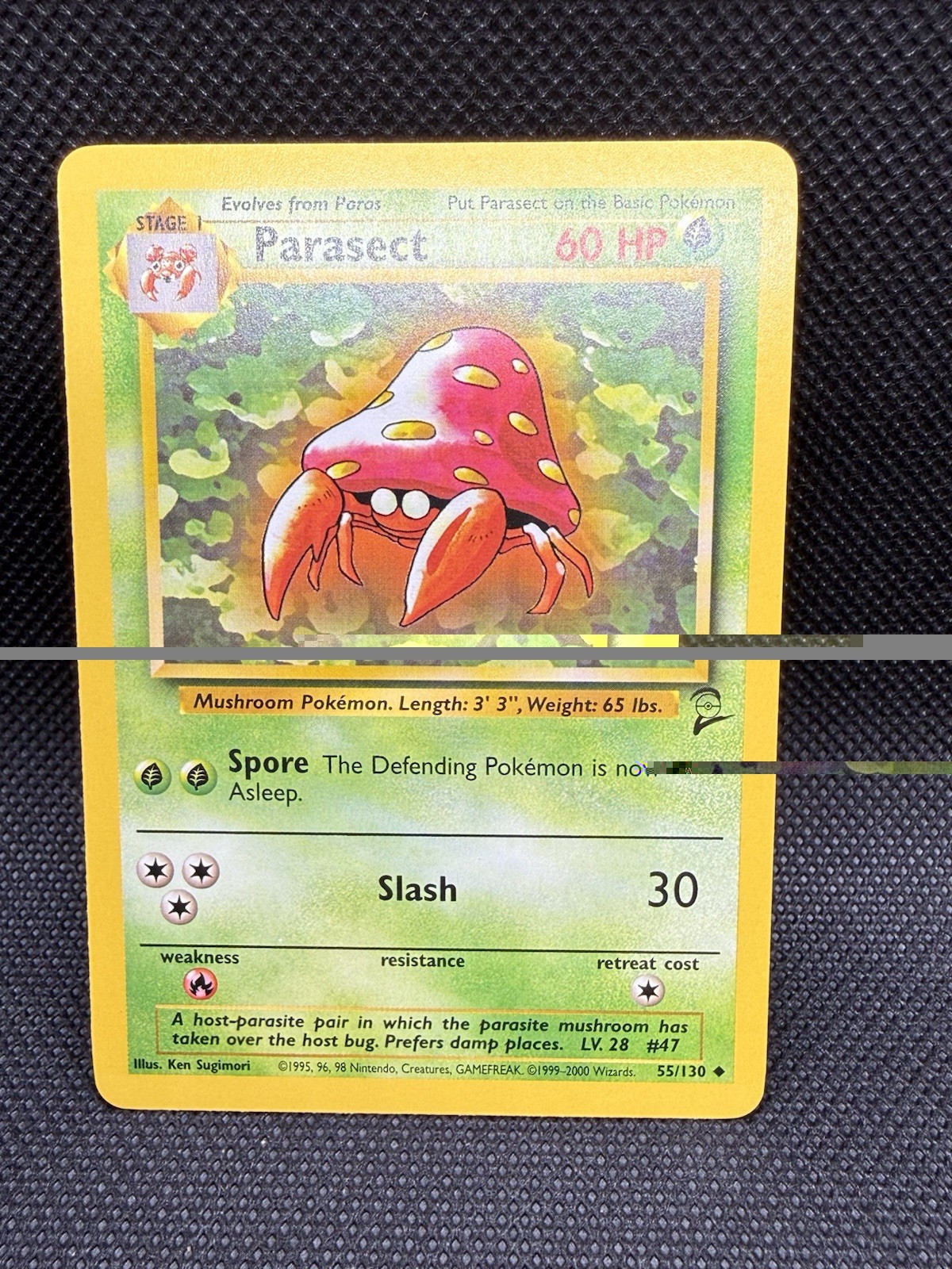 Pokémon TCG Parasect Uncommon 55/130 Base Set 2 M/NM