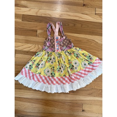 Matilda Jane Happy & Free Confectionery Knot Dress Sz 2 Cottagecore Country EUC