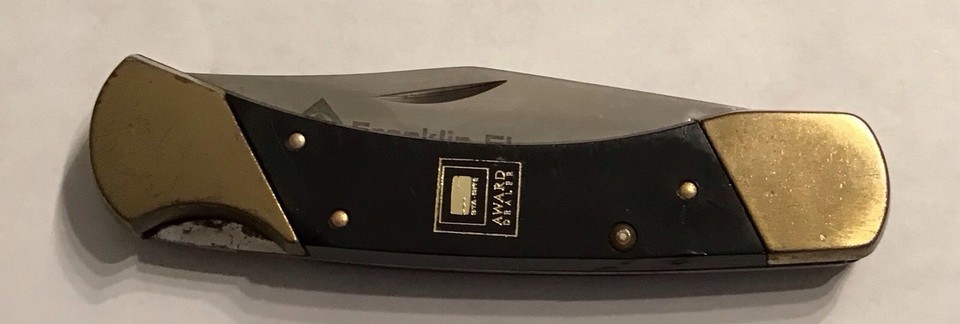 Vintage SHARP Pocket Knife USA 900 Award Dealer Advertising Franklin ...