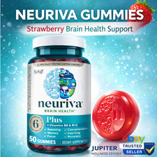 Neuriva PLUS Brain Performance Strawberry, 50 Gummies - Exp 3/2027